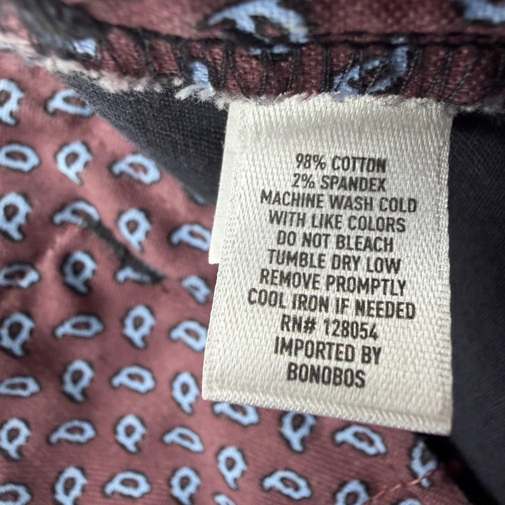 Bonobos Chino Pants Mens 34x30 Black Regular Fit Stretch Straight Casual Office - Picture 4 of 10